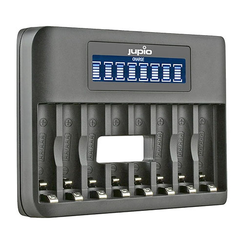 Carregador USB Octo-Charger p/ 8 Baterias AA + AAA